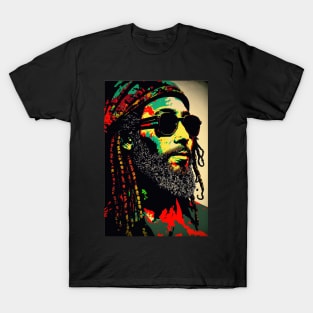 reggae rasta peace hippie bob marley T-Shirt